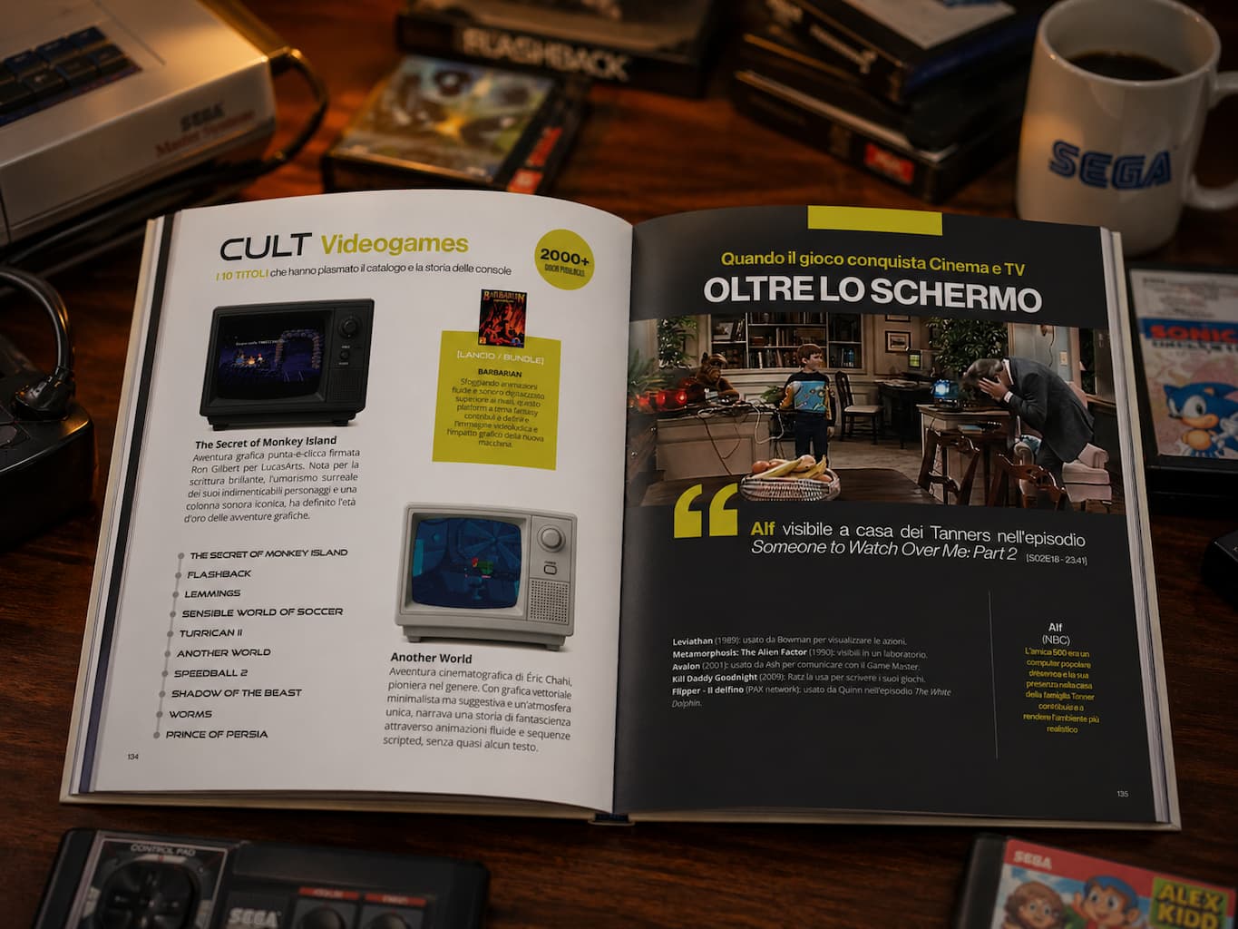Retro GAME LOVER book example page: I Masterpiece